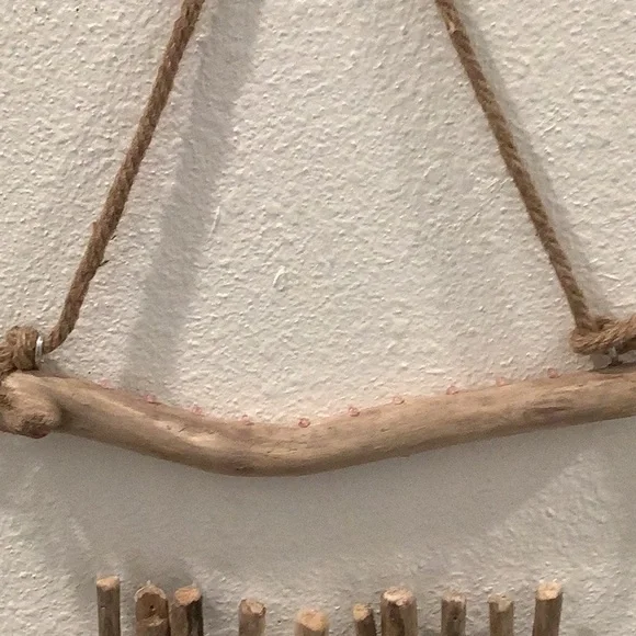 Driftwood Art, Driftwood Wind Chime , Mobile, Driftwood Coastal Decor - Picture 3 of 9